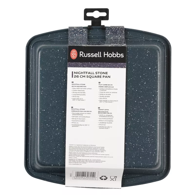Frigideira quadrada Russell Hobbs RH00997EU73 26 cm revestimento antiaderente Stone