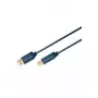 Cabo USB ClickTronic 3 m USB 2.0 A/B m/m 3 m USB A USB B azul (70097)