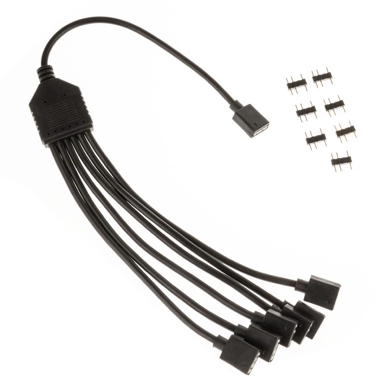 Cabo splitter ARGB 1 para 6 de 30 cm da Kolink PGW-AC-KOL-081