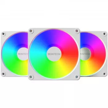 VENTOINHA PARA CAIXA 120MM GF120R V2/ARGB PWM 3I1 (W) MONTECH
