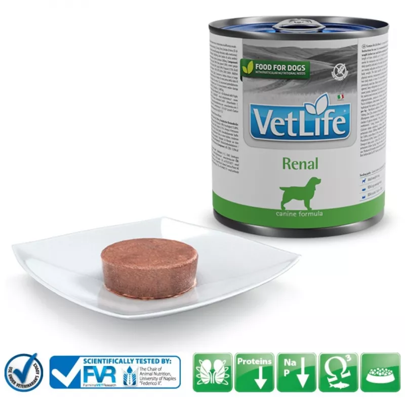 FARMINA Vet Life Canine Renal - comida húmida para cães - 300 g