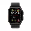 Watch Ultra 2 GPS + Cellular 49 mm caixa de titânio preto com Black Trail Loop - S/M
