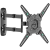 Suporte de parede articulado e inclinável ONKRON para televisores de 32-65 polegadas, máx. 41 kg, com rotação, preto M4R