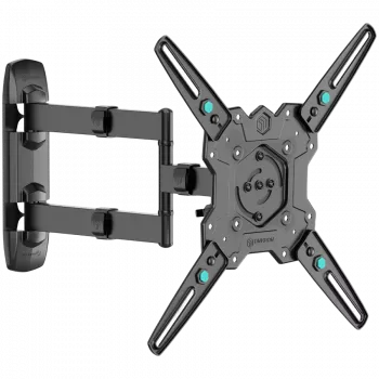 Suporte de parede articulado e inclinável ONKRON para televisores de 32-65 polegadas, máx. 41 kg, com rotação, preto M4R