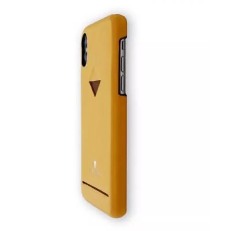 Capa traseira VixFox para iPhone 7/8 Plus, amarelo-mostarda, capa protetora rígida