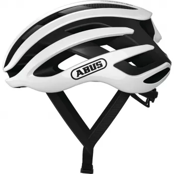 Capacete de meia casca ABUS AirBreaker preto branco construção In-Mold