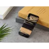 Capa para telemóvel man and wood para iPhone XR — parte traseira em madeira ébano branco, capa protetora