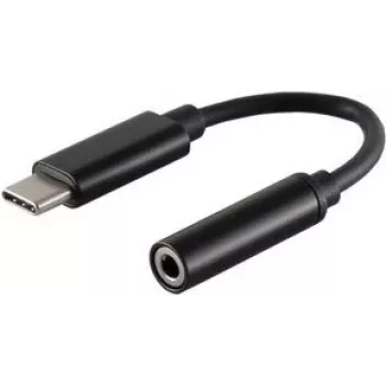 Cabo para telemóvel ShiverPeaks BS14-05021 preto 0,13 m USB C 3,5 mm