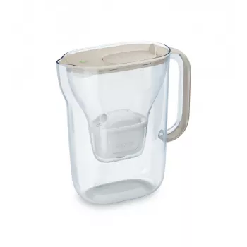 Jarra de filtragem de água BRITA Style Essential, depósito 2,4 l (1,4 l filtrados), MAXTRA, tampa articulada, areia