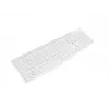 Teclado completo com fios NATEC NAUTILUS NKL-1951, 105 teclas, US International QWERTY, branco, USB, 1,8 m
