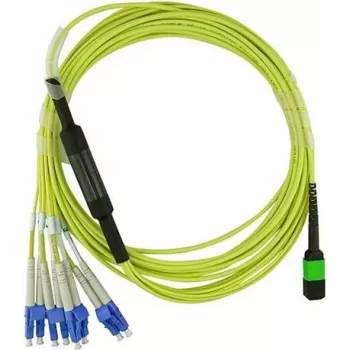 Cabo de fibra ótica BlueOptics MTP-4LC-S1M-BO 4x LC G.657.A1 1 m verde