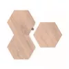 Iluminação de ambiente Nanoleaf Elements Aspeto madeira Hexágono Pacote de expansão de 3