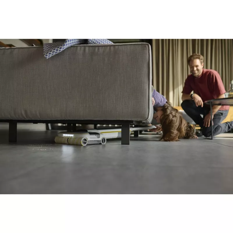 Aspirador elétrico Kärcher FC 8 Smart Signature Line bateria húmido sem saco prateado branco amarelo