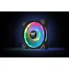 Ventoinha de radiador Thermaltake Riing Duo 12 RGB TT Premium Edition CL-F073-PL12SW-A, 120 mm, 3 unid. com controlador, preta