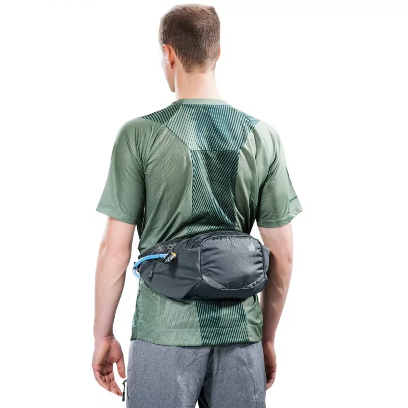 Bolsa de cintura DEUTER Pulse 3 compatível com rins, cinto ajustável, 3 L, grafite, 330 g