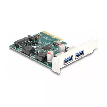 Placa DeLOCK PCI Express x4 para 2 x conector fêmea USB 10 Gbit/s Type-A externo Low Profile