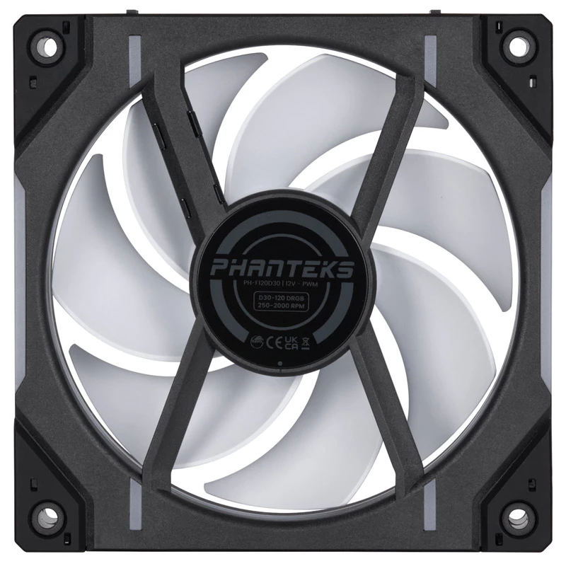 Ventoinha Phanteks D30 12 cm preto