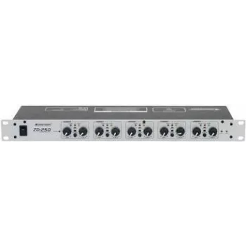 Mesa de mistura Omnitronic ZD-250 5 canais, rack de 19 polegadas