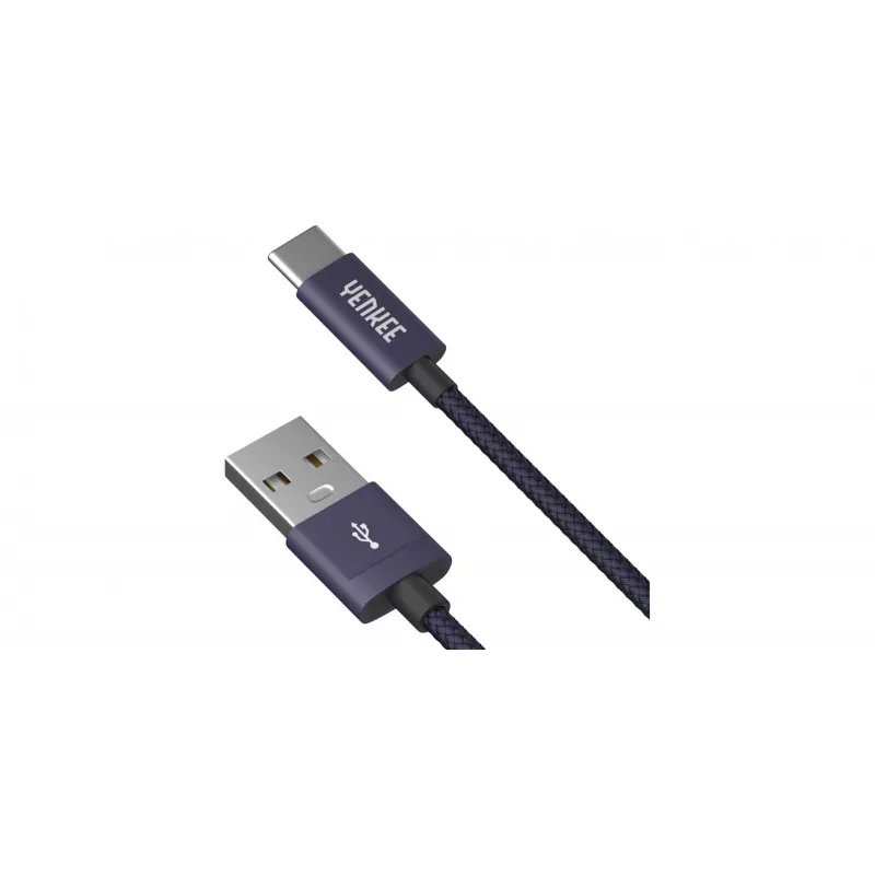 Cabo YENKEE YCU 301 BE USB-A 2.0/USB-C 1m lilás