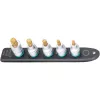 Conjunto de chaves de caixa Hazet 990-SR/5 chaves de caixa curtas de perfil multiponto, 5 peças, tamanhos M6–M14