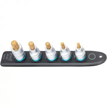Conjunto de chaves de caixa Hazet 990-SR/5 chaves de caixa curtas de perfil multiponto, 5 peças, tamanhos M6–M14