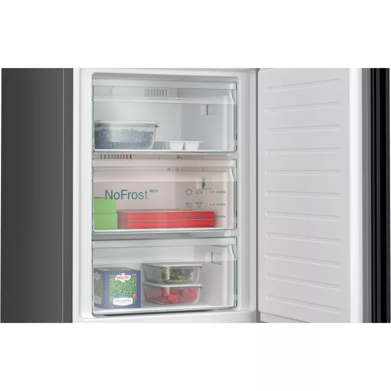 Siemens iQ300 KG39NXXCF Combinado frigorífico-congelador de instalação livre 363 L preto