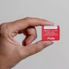 Atuador de medição e comutação Shelly Qubino Wave 1PM Mini Z-Wave vermelho