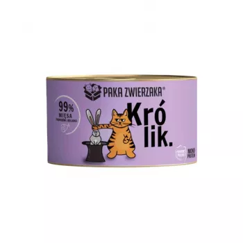 PAKA ZWIERZAKA coelho - alimento húmido para gatos - 200g