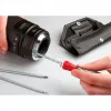 Wiha 27820 System 4 conjunto de chaves de fendas com lâminas intercambiáveis, 11 peças, fenda/Phillips/TORX/sextavado, com bolsa enrolável, preto/vermelho