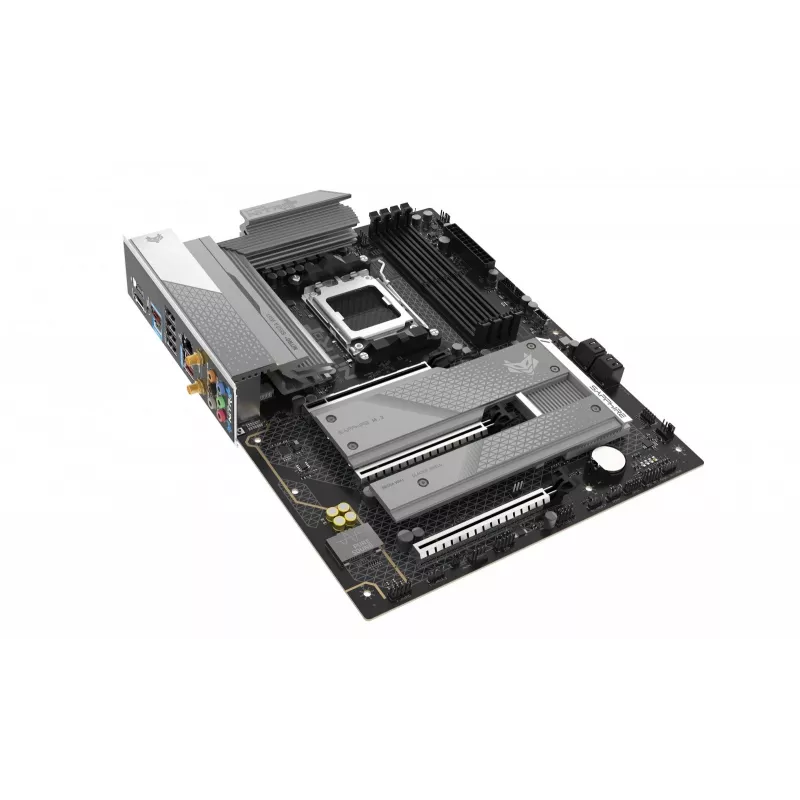 Placa-mãe Sapphire NITRO+ B850A WIFI 7 AMD B850 Socket AM5 micro ATX, DDR5, 4 DIMM, 256GB, Wi‑Fi 7, 2.5GbE