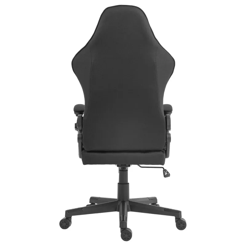 Cadeira gaming Deltaco DC130 Soft Woven Mesh preta (GAM-180)