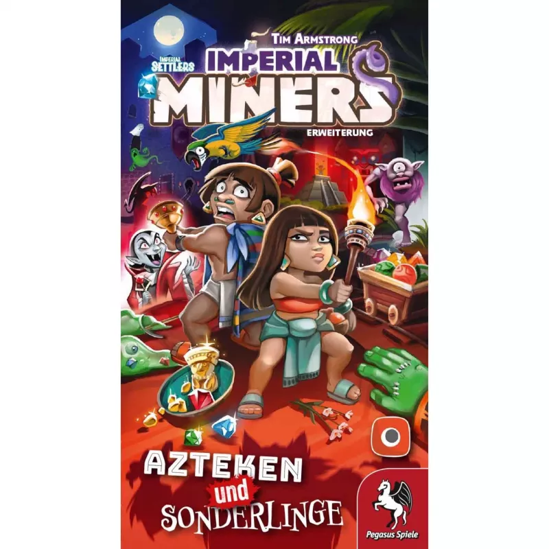 Imperial Miners: Astecas e Excêntricos, expansão de jogo de tabuleiro