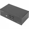 Switch KVM Digitus DS-12883 4 Portas Dual Display 4K HDMI USB