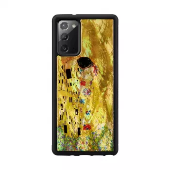 Capa de proteção iKins para Samsung Galaxy Note 20 – design Kiss preto