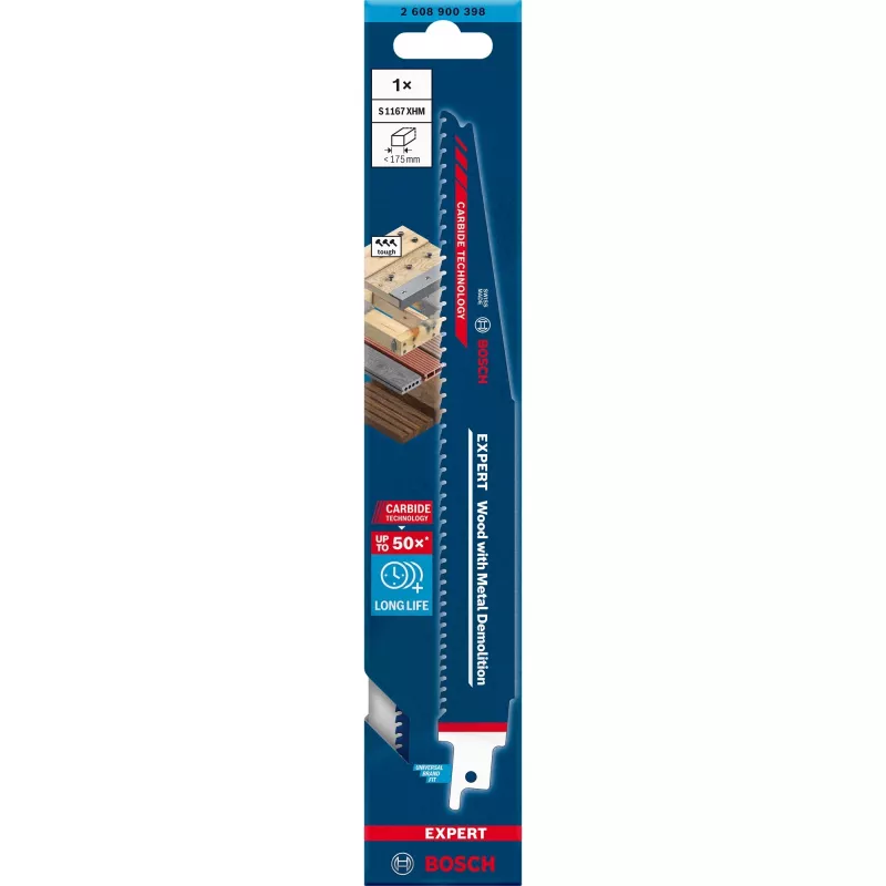 Bosch Expert 2608900398 lâmina de serra sabre aço de alto carbono (HCS) 1 unid.