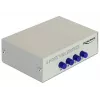 Switch VGA DeLock 4 portas manual bidirecional - comutador de ecrã - 4 x VGA - Desktop (87635)