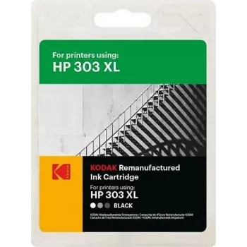 Kodak 185H030330 Cartucho de tinta, preto HC, 12 ml, para HP 303XL (T6N04AE)