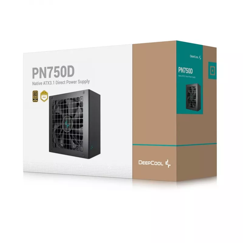 Fonte de alimentação DeepCool PN750D 750 W 20+4 Pin ATX ATX preta