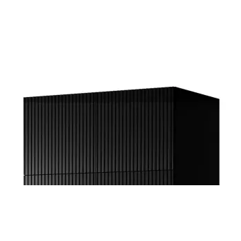 Roupeiro cama meble PAFOS 2D BASE 90×55,5×45 cm Preto mate, estrutura com 2 portas