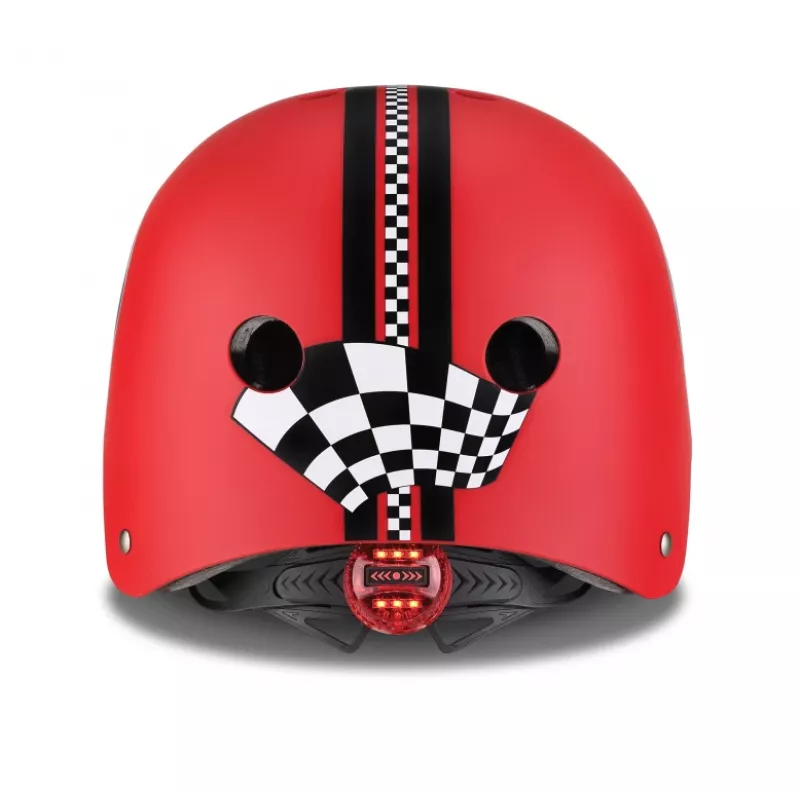 Capacete de proteção GLOBBER Elite Lights XS/S 48–53 cm vermelho