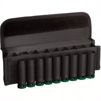 Conjunto de chaves de caixa Bosch PRO 1/2 polegadas 9 peças, chaves de caixa profundas pretas