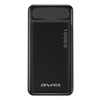 Powerbank portátil P5K 10000mAh com 2xUSB 2.1A - preto