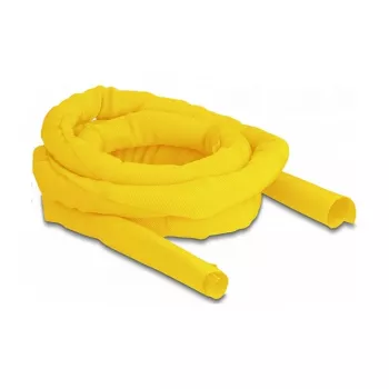 Manga tecida DeLOCK autoencerrável resistente ao calor 2 m x 25 mm amarela