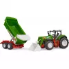 Bruder Roadmax trator com carregador frontal e reboque basculante