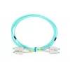 Cabo de patch de fibra ótica Extralink SC/APC–SC/APC, multimodo OM3, duplex, bainha de 3 mm, 5 m