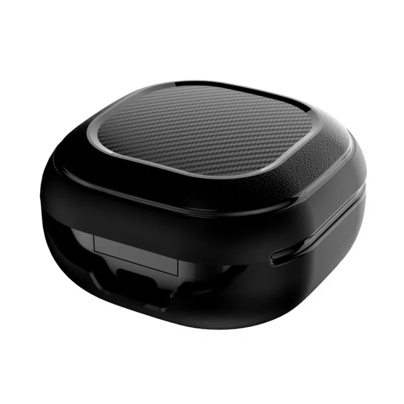 Tech-Protect Rough Carbon capa para o estojo de carregamento Samsung Galaxy Buds 2 Pro/2/Live/Pro, preta