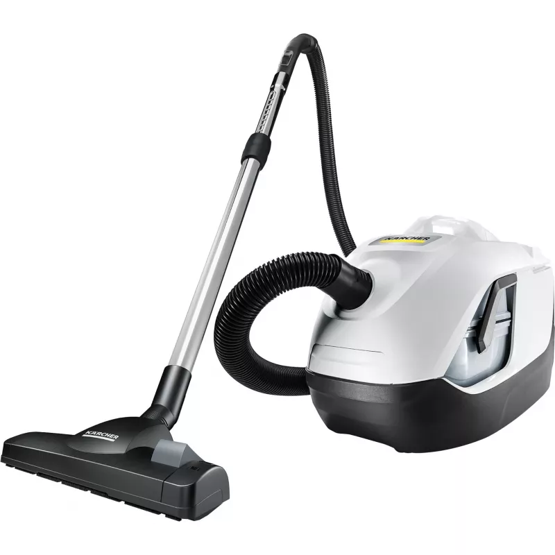 Aspirador vertical Kärcher DS 6 — limpeza a seco, 650 W, capacidade de pó 2 l, HEPA 13, raio de ação 10,2 m, tubo telescópico