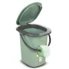 Balde sanitário portátil GreenBlue GB320GG — balde sanitário portátil leve, modelo GB320GG