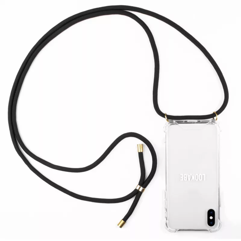 Lookabe capa de telemóvel com colar para iPhone X/XS, dourado/preto