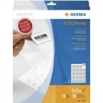 Bolsas para diapositivos HERMA 7701 para diapositivos de 35 mm película transparente 10 bolsas